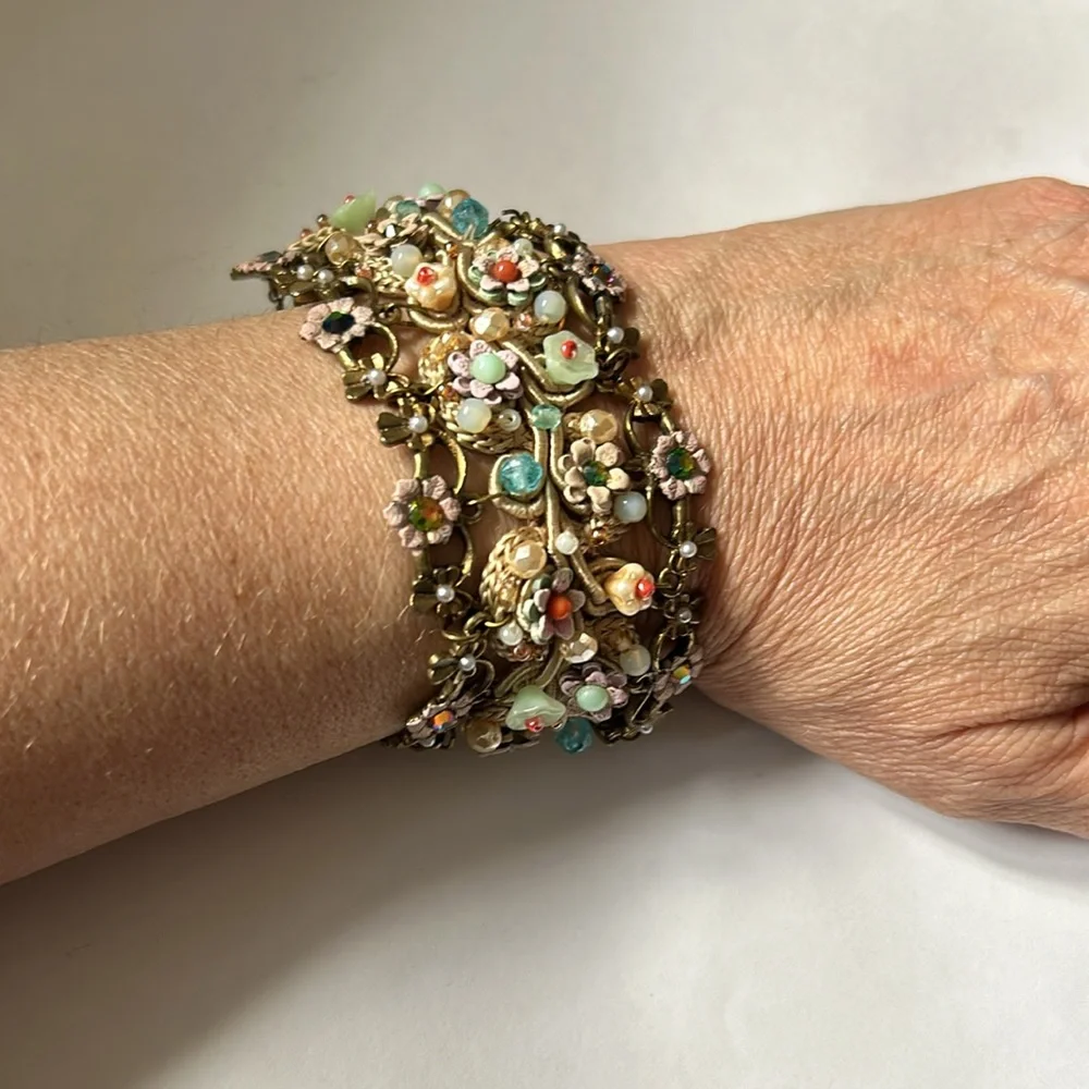 Vintage original Michal Negrin flower bracelet - Picture 1 of 8